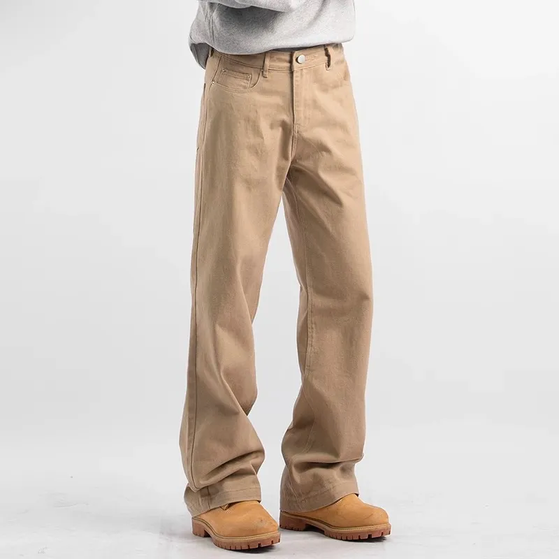 WELTER EXPERIMENT Fashion Casual Pants Unisex Khaki Series Single Item-5
