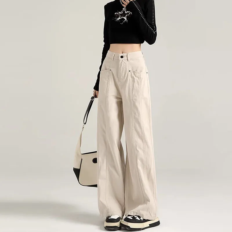 NEAR HERE Jeans Unisex Apricot-2