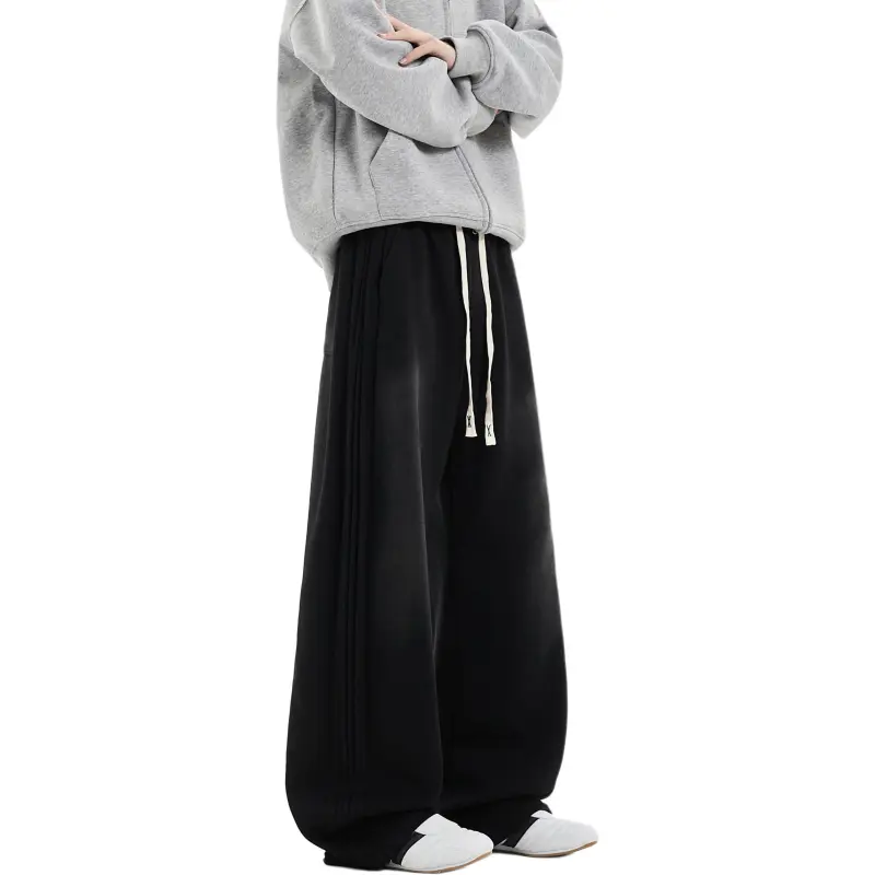 NEAR HERE Casual Pants Unisex Yellow Earth Ochre-2