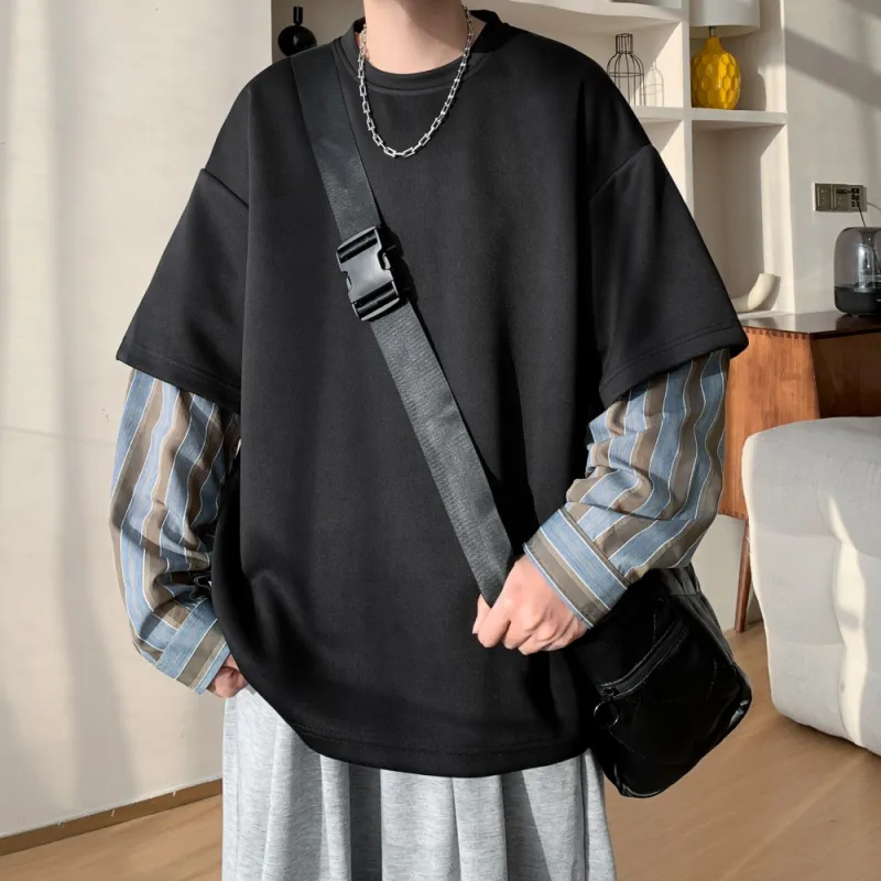 NEAR HERE Sweatshirt Unisex Navy Blue-8