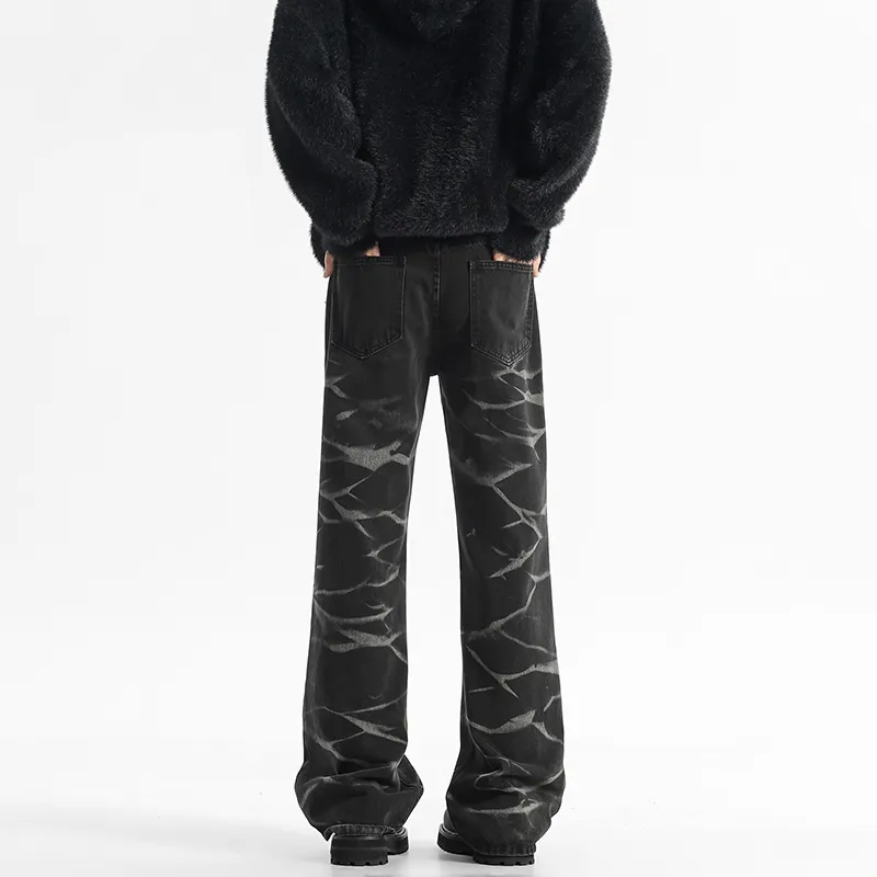 NEAR HERE Jeans Unisex Za Wash Black-3