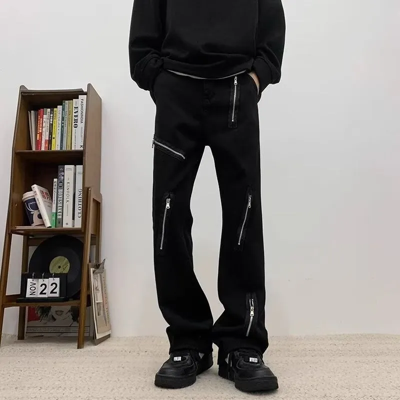 NEAR HERE Jeans Unisex Black-3