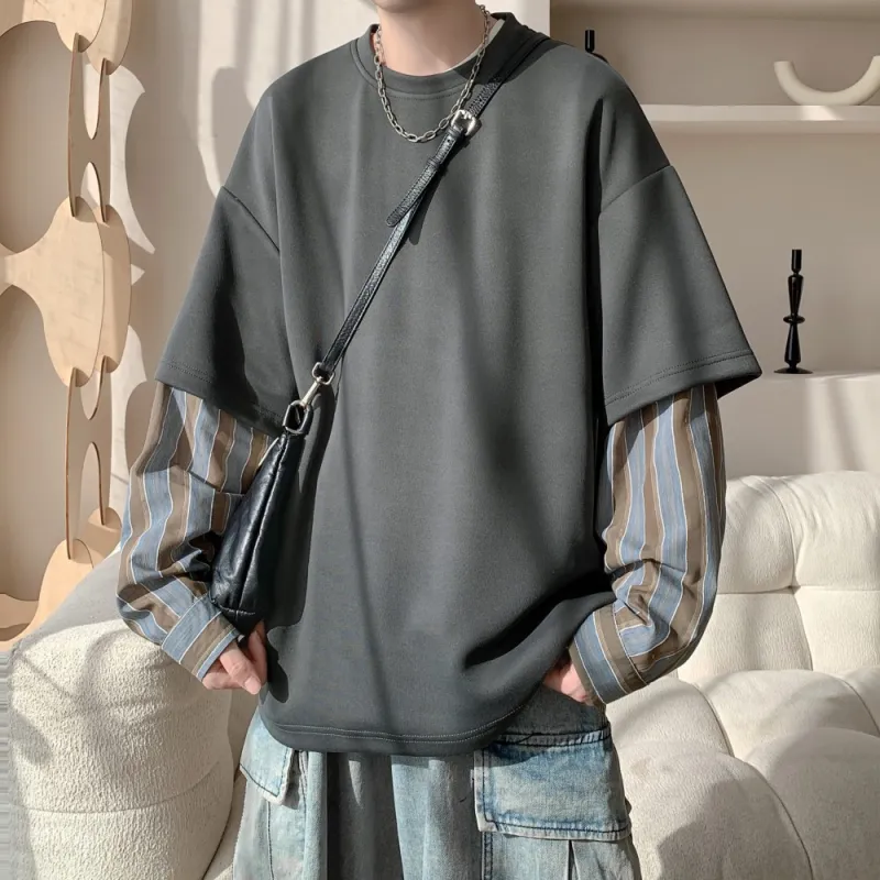 NEAR HERE Sweatshirt Unisex Navy Blue-20