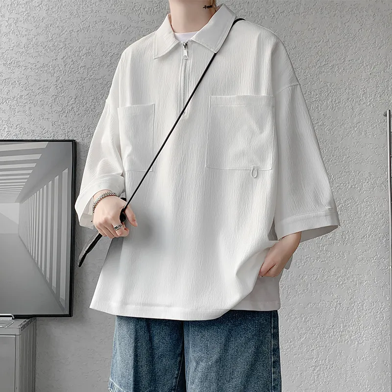 TESTUNG Minimalist Style Basic T Shirt Unisex-1