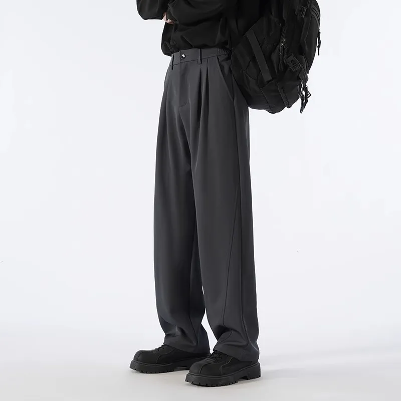 NEAR HERE Casual Pants Unisex Coffee-7