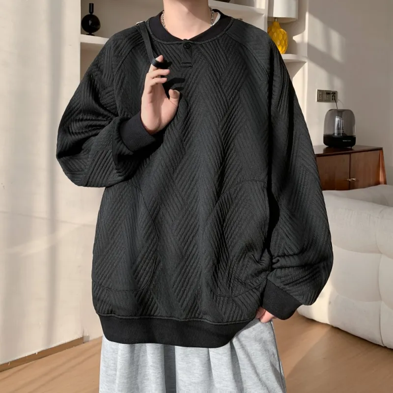 NEAR HERE Sweatshirt Unisex Navy Blue-14