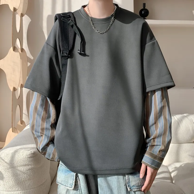NEAR HERE Sweatshirt Unisex Navy Blue-18