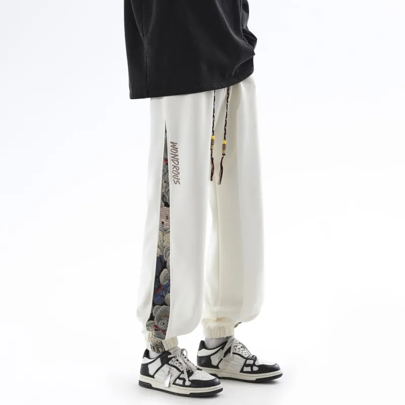 NEAR HERE Casual Pants Unisex Dark Sky Blue-7