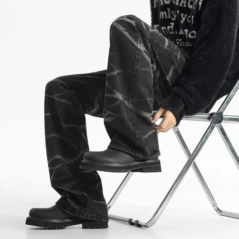 NEAR HERE Jeans Unisex Za Wash Black-2