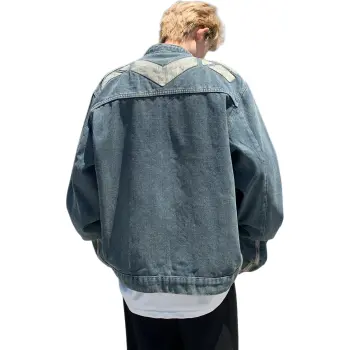 NEAR HERE Denim Jackets Unisex