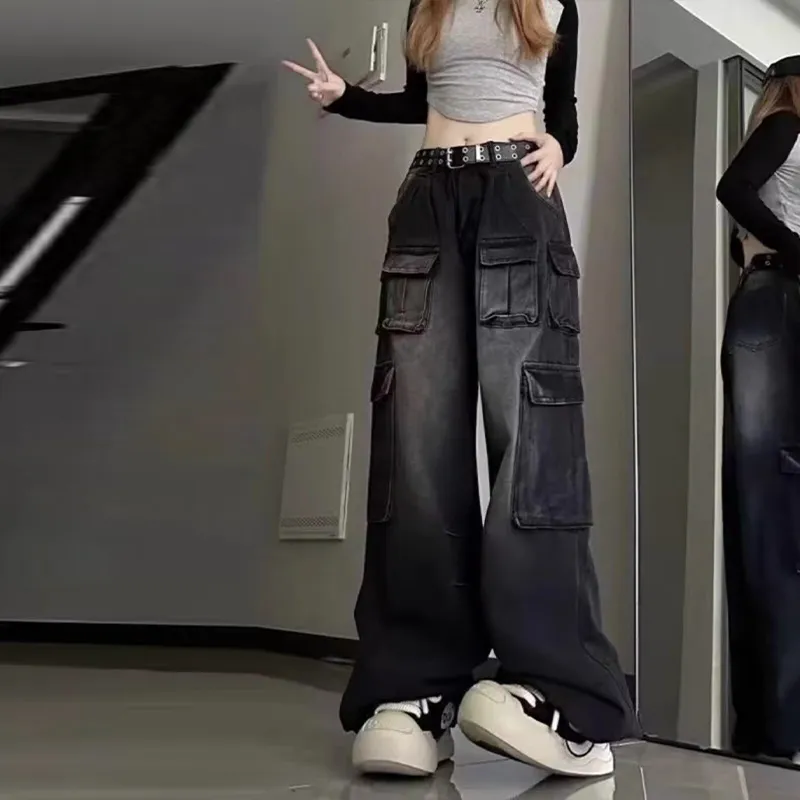 NEAR HERE Jeans Unisex Black-4