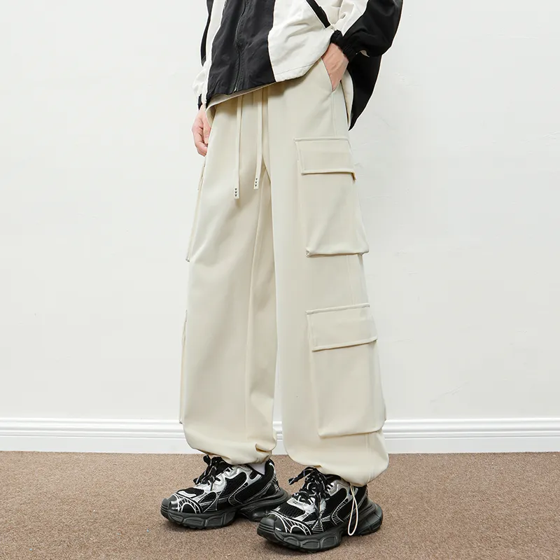 NEAR HERE Casual Pants Unisex Emerald-14
