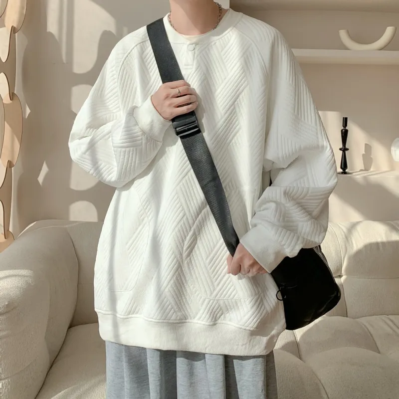 NEAR HERE Sweatshirt Unisex Navy Blue-4