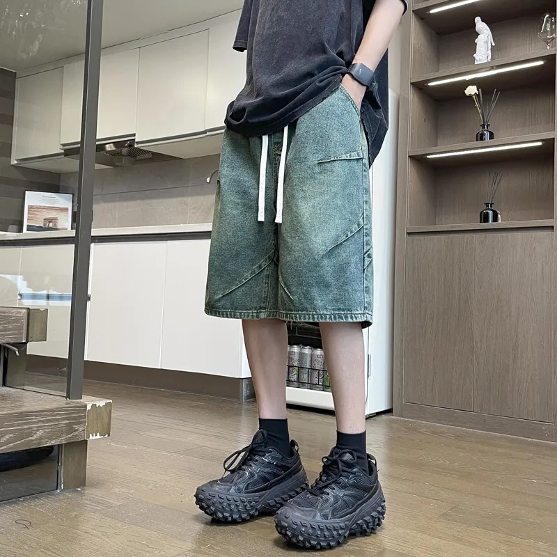 NEAR HERE Denim Shorts Unisex-10