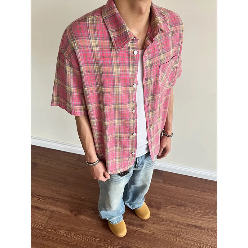 NEAR HERE Shirts Unisex Pink-2