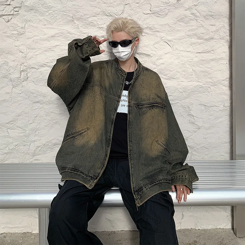 NEAR HERE Denim Jackets Unisex-38