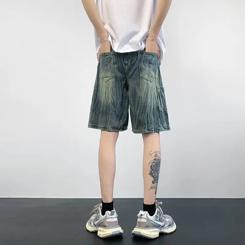 NEAR HERE Denim Shorts Unisex-8