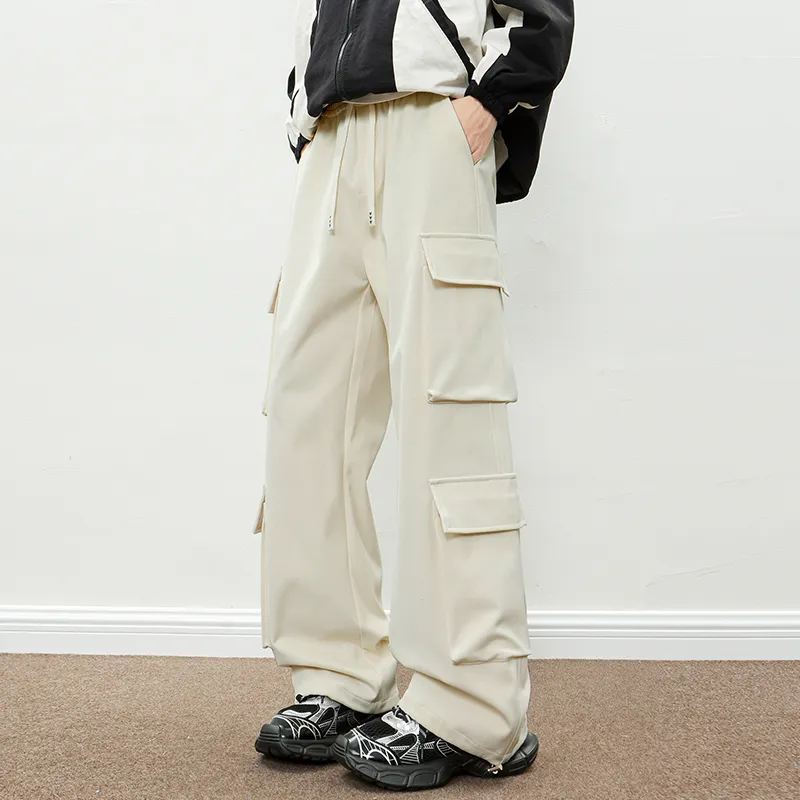 NEAR HERE Casual Pants Unisex Emerald-15