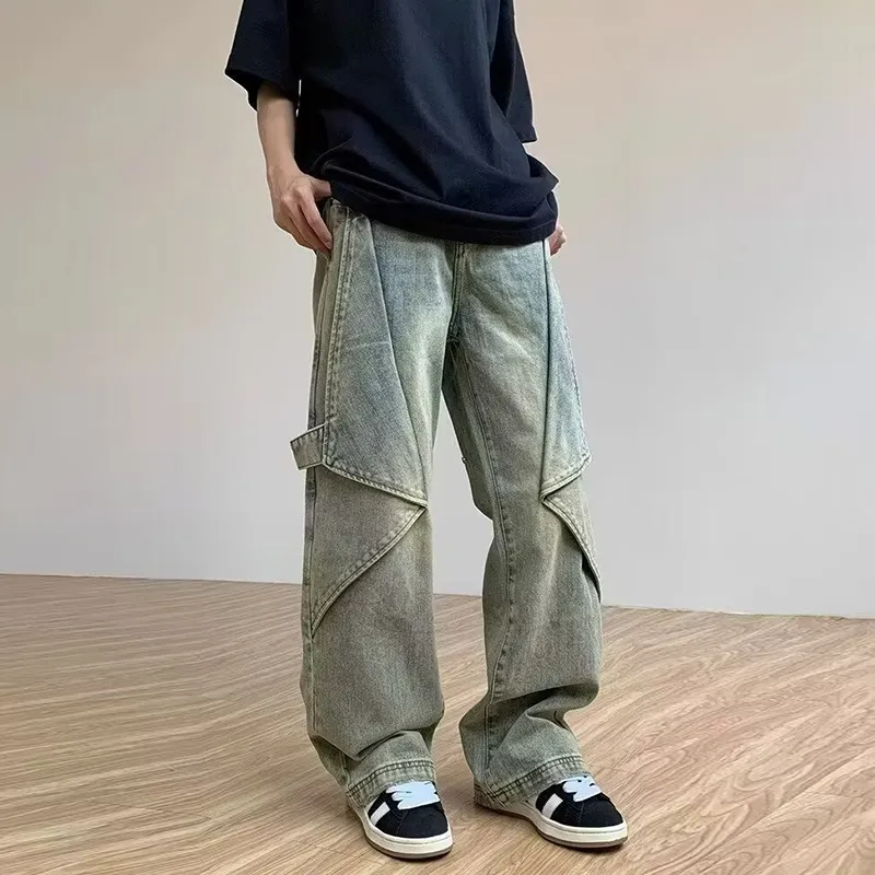 NEAR HERE Jeans Unisex Yellow Mud[Premium Edition]-3