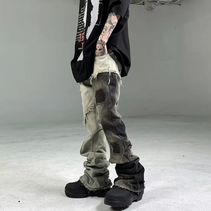 NEAR HERE Jeans Unisex Blue[Premium Edition]-3