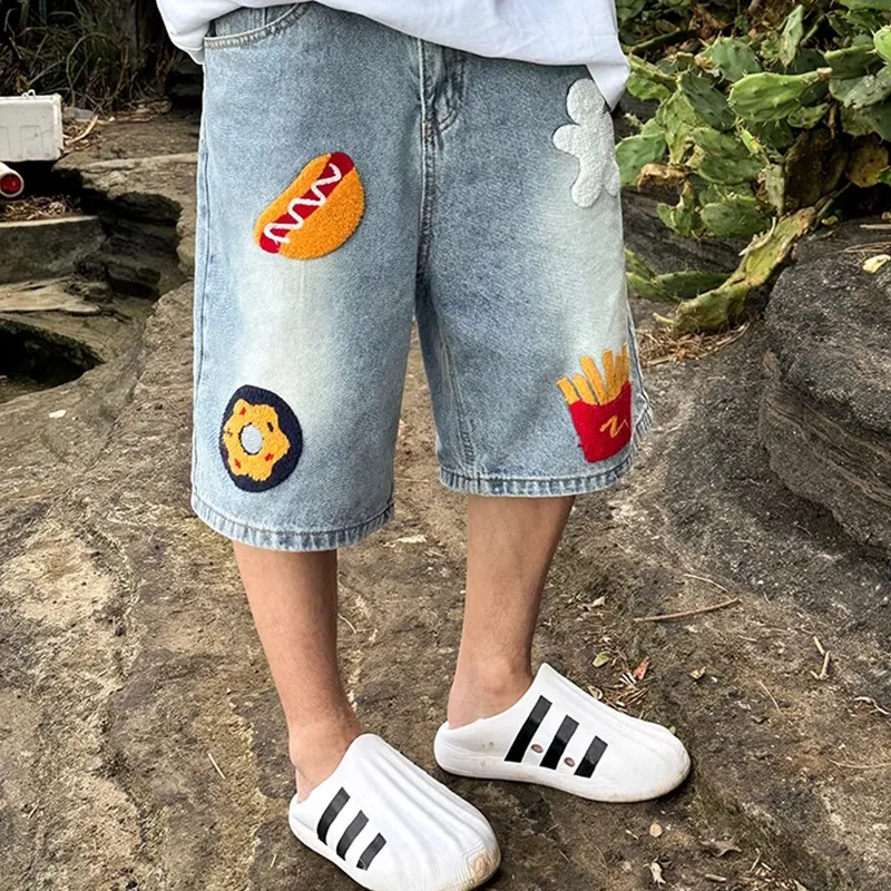 NEAR HERE Denim Shorts Unisex-6