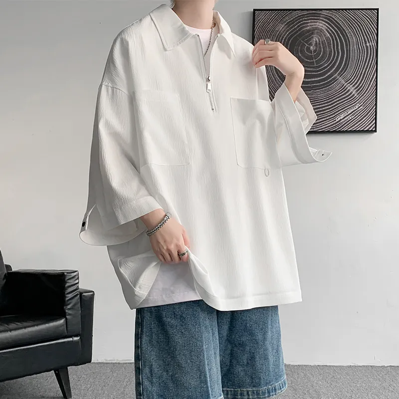 TESTUNG Minimalist Style Basic T Shirt Unisex-3