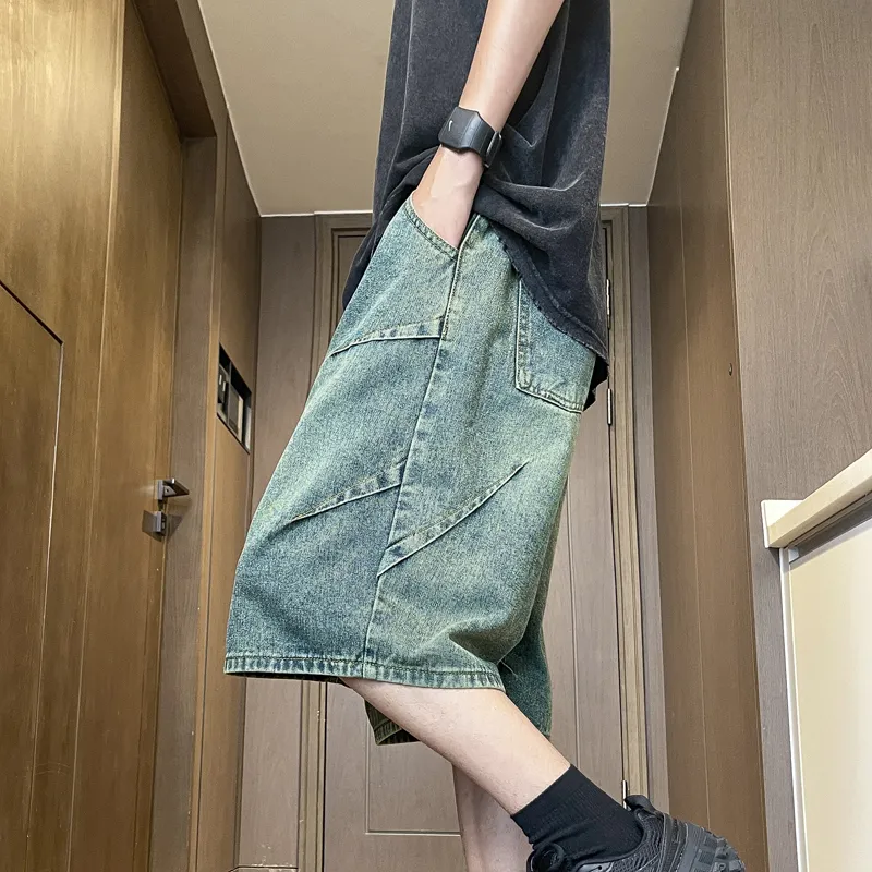 NEAR HERE Denim Shorts Unisex-8