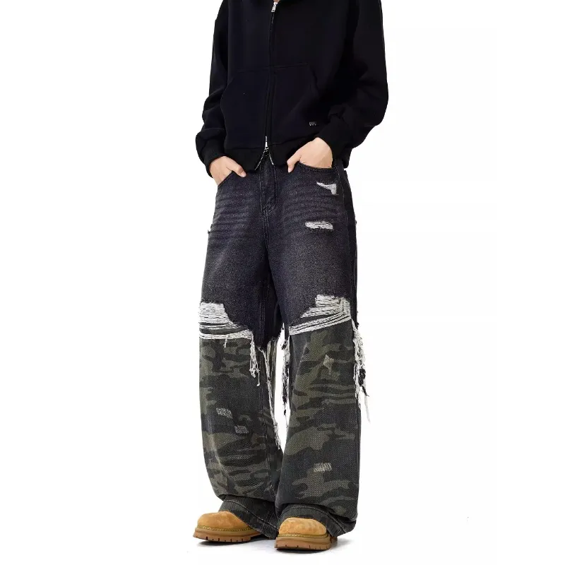 NEAR HERE Jeans Unisex Black-4