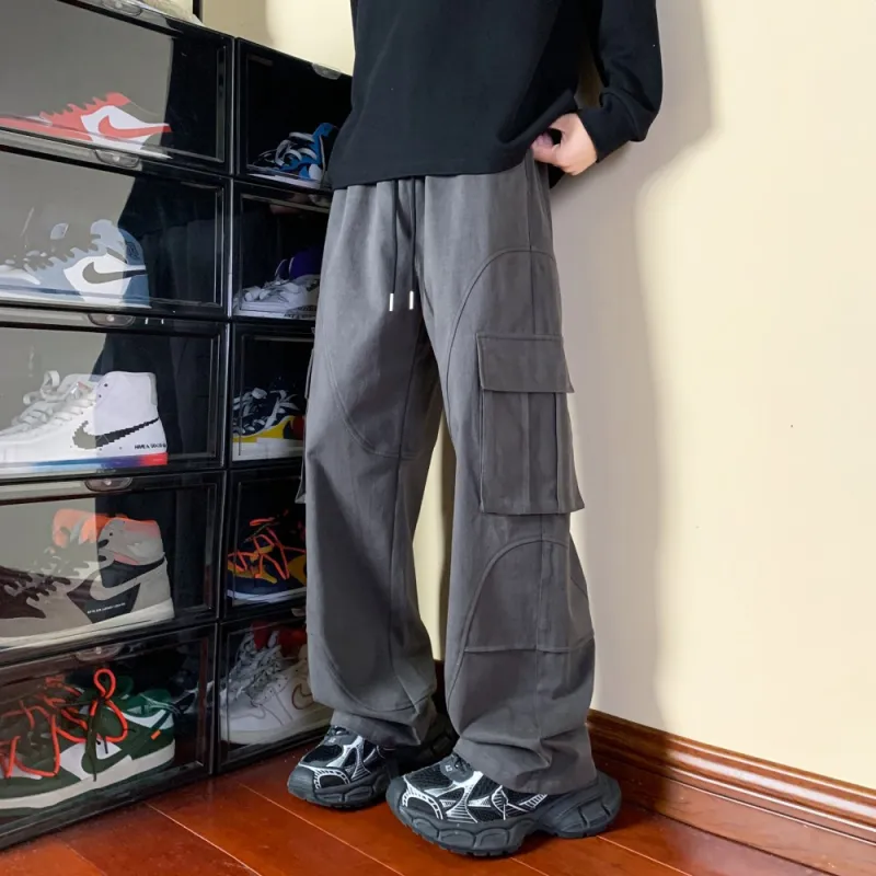 NEAR HERE Casual Pants Unisex-10