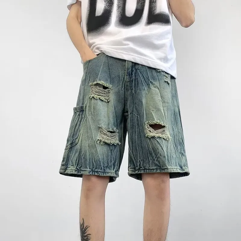 NEAR HERE Denim Shorts Unisex-6