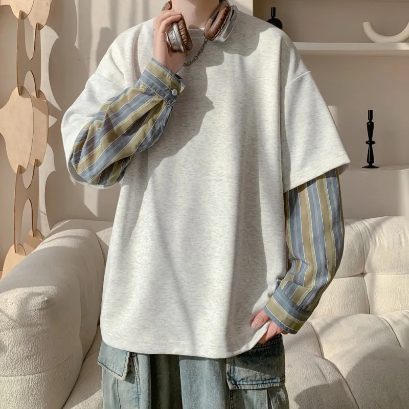 NEAR HERE Sweatshirt Unisex Navy Blue-4