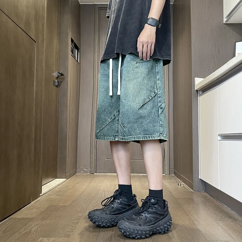 NEAR HERE Denim Shorts Unisex-7