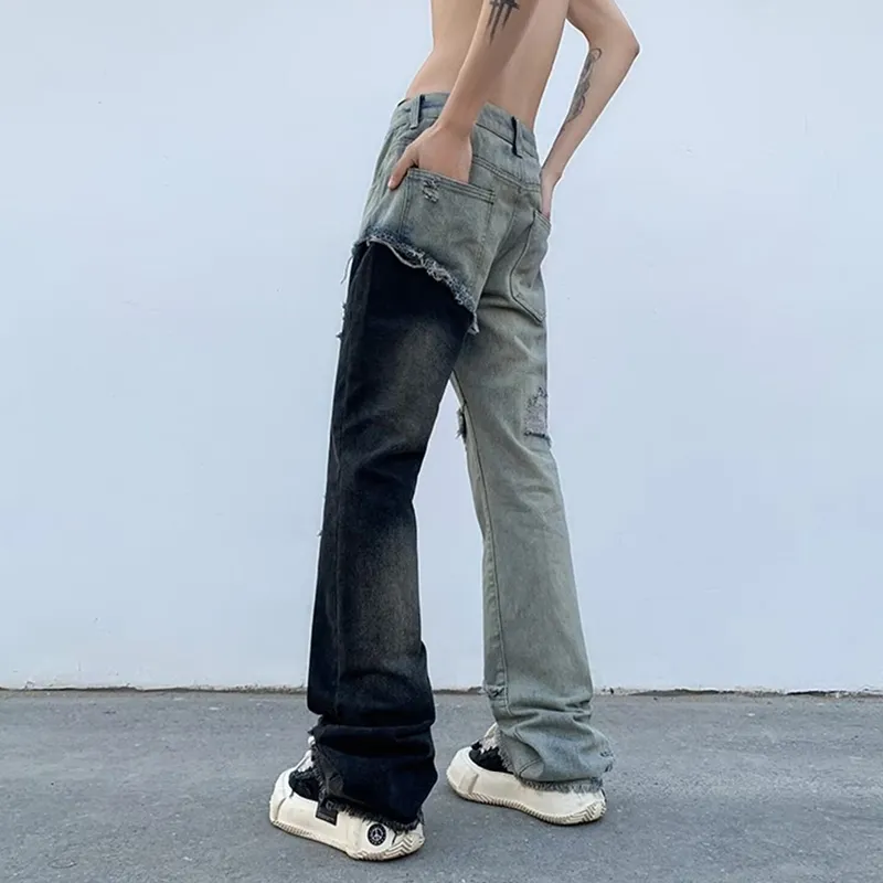 NEAR HERE Jeans Unisex Blue-1