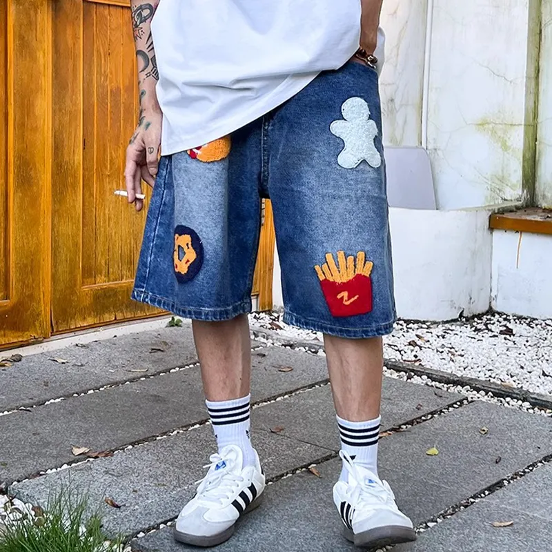 NEAR HERE Denim Shorts Unisex-2