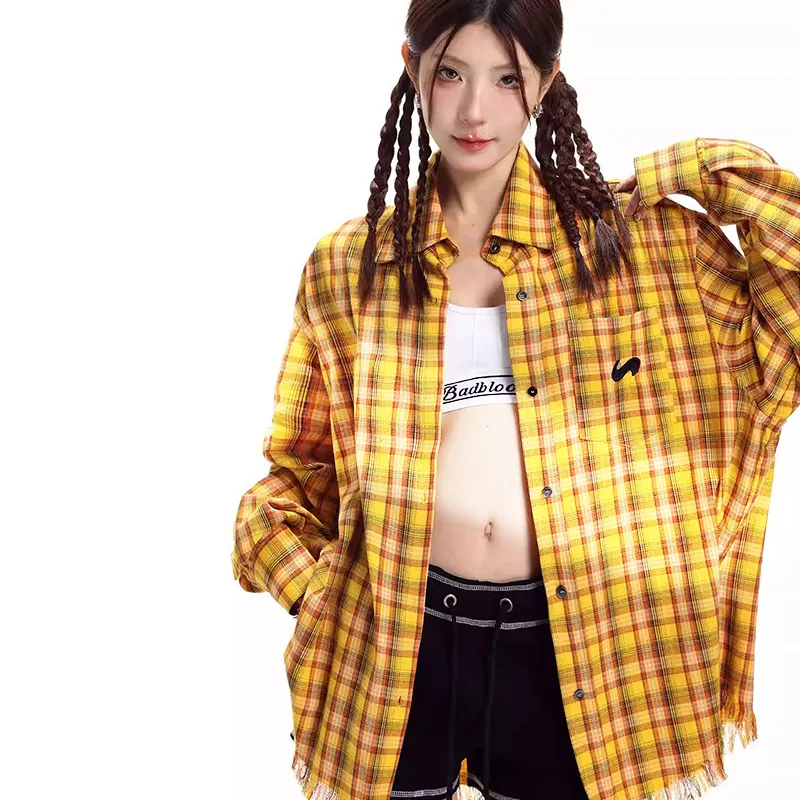 NEAR HERE Shirts Unisex Yellow-3