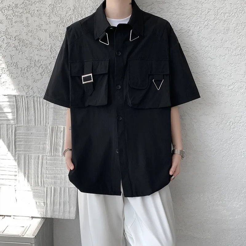 NEAR HERE Shirts Unisex Black-2
