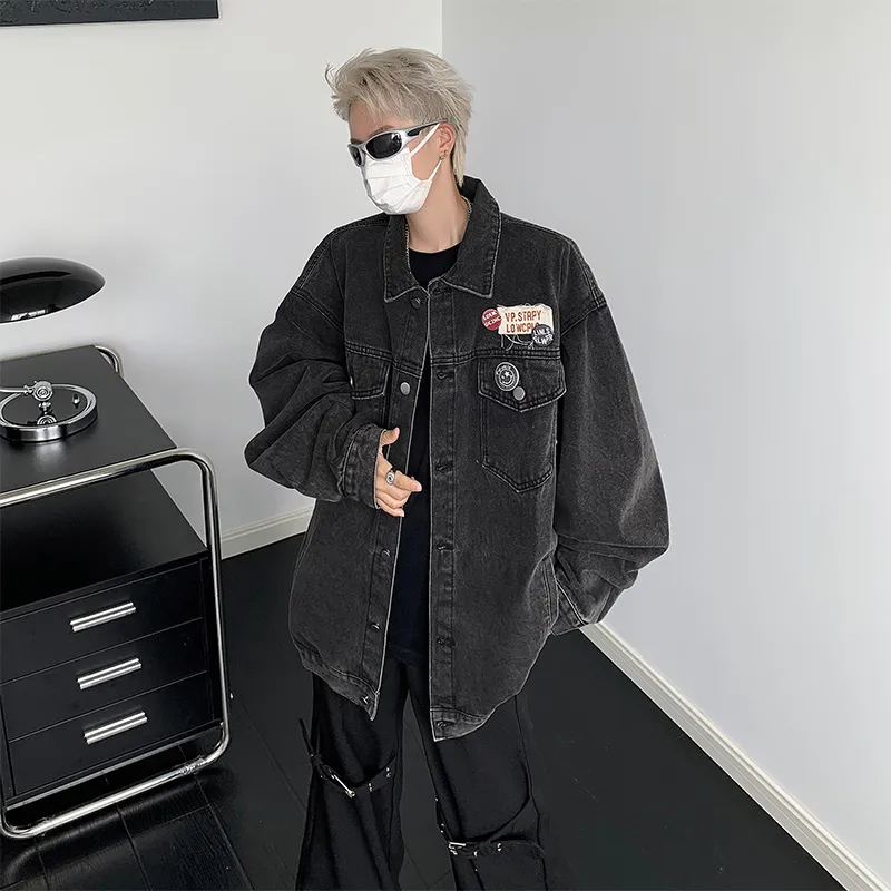 NEAR HERE Denim Jackets Unisex-19