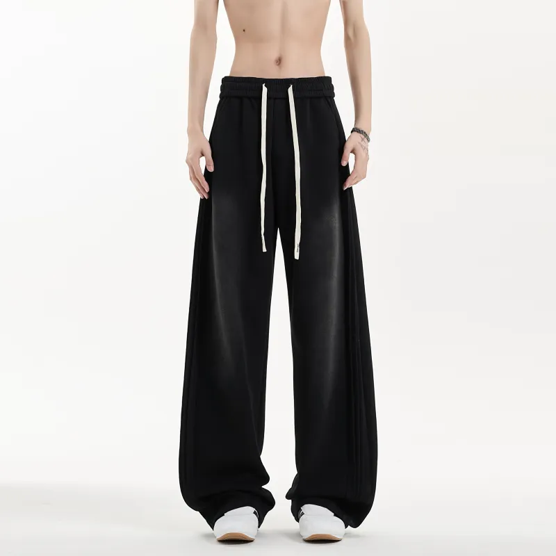 NEAR HERE Casual Pants Unisex Yellow Earth Ochre-3
