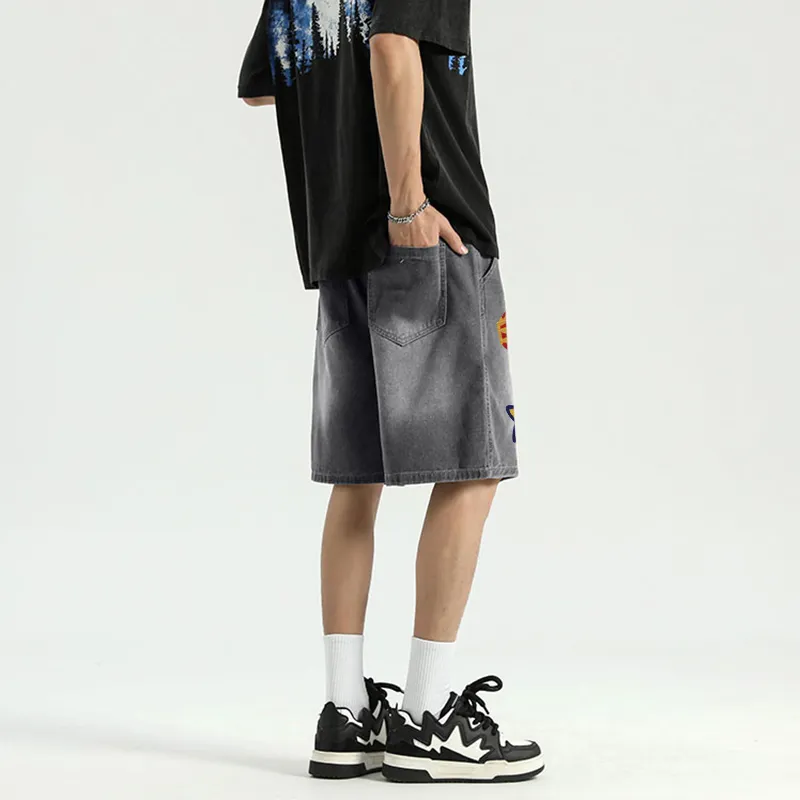 FONDLOOK Denim Shorts Men-11