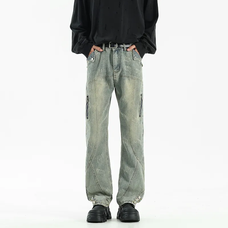 FONDLOOK Jeans Unisex Blue-1
