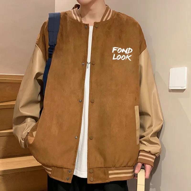 FONDLOOK Baseball Jacket Unisex-7