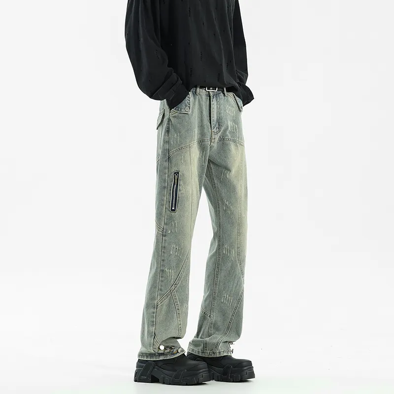 FONDLOOK Jeans Men Blue-7