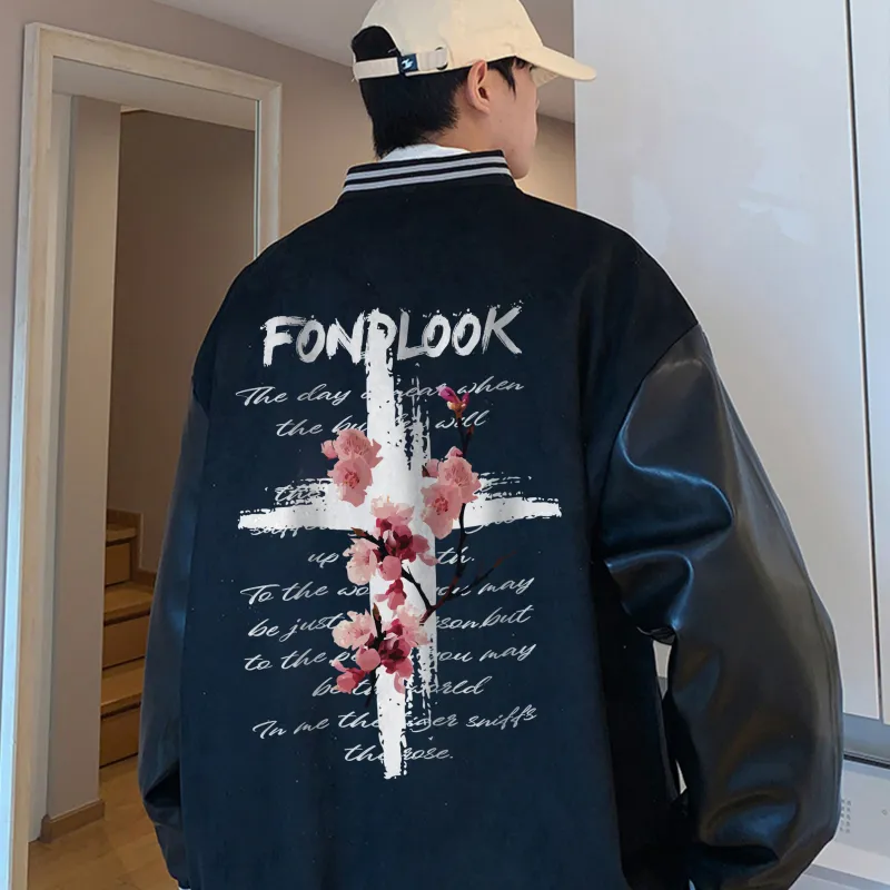 FONDLOOK Baseball Jacket Unisex-2