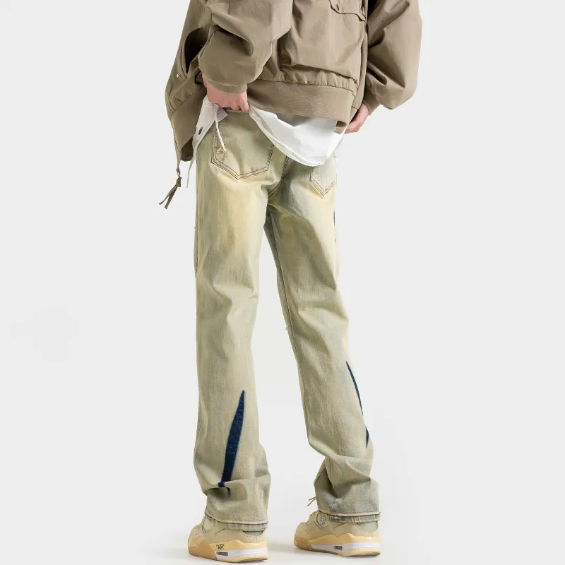 FONDLOOK Jeans Unisex Yellow Mud-4