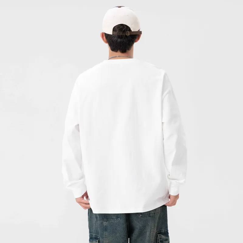 FONDLOOK T Shirt Inner Layer With Long Sleeved Top For Outerwear Unisex-26