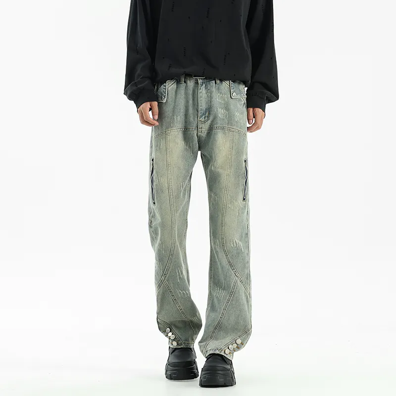 FONDLOOK Jeans Men Blue-6
