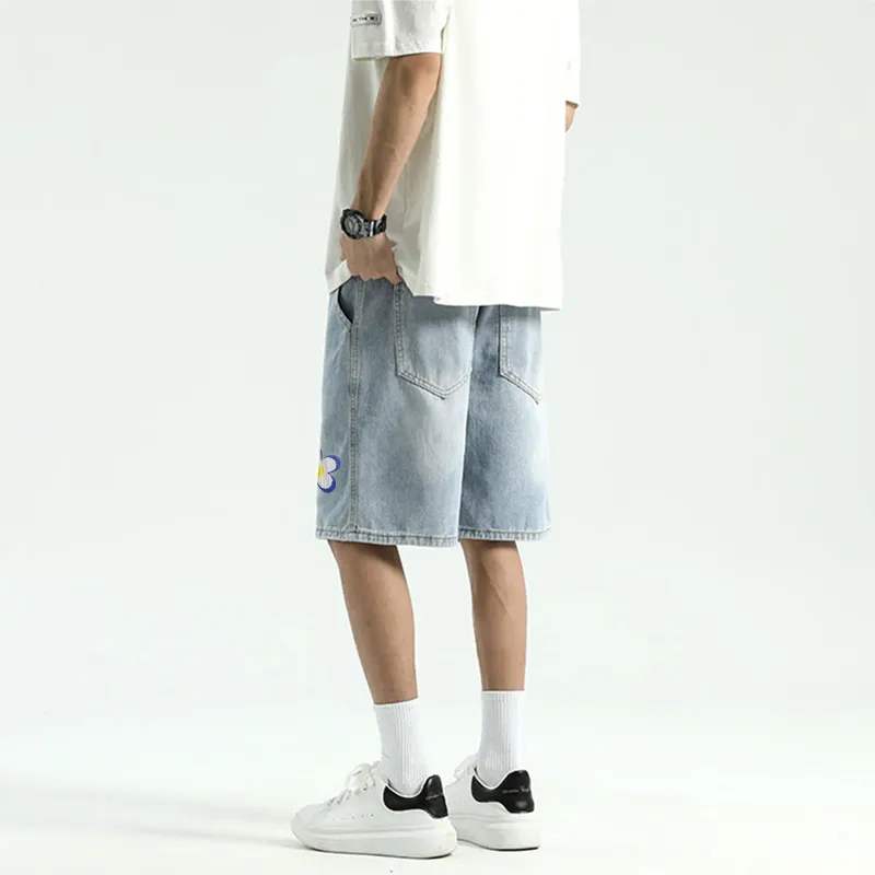 FONDLOOK Denim Shorts Men-5