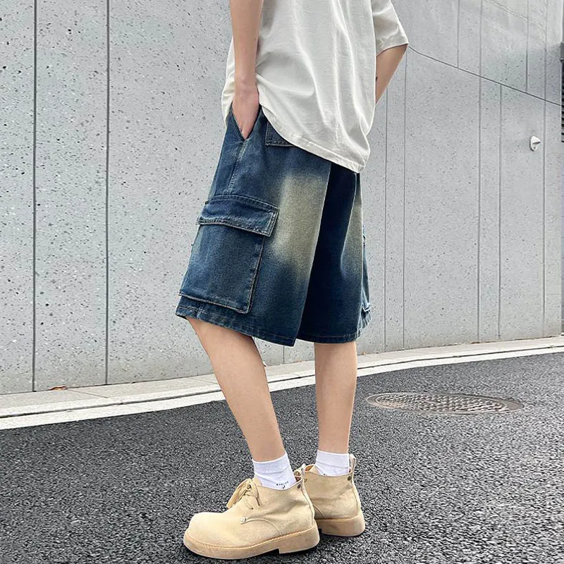 FONDLOOK Denim Shorts Men-3