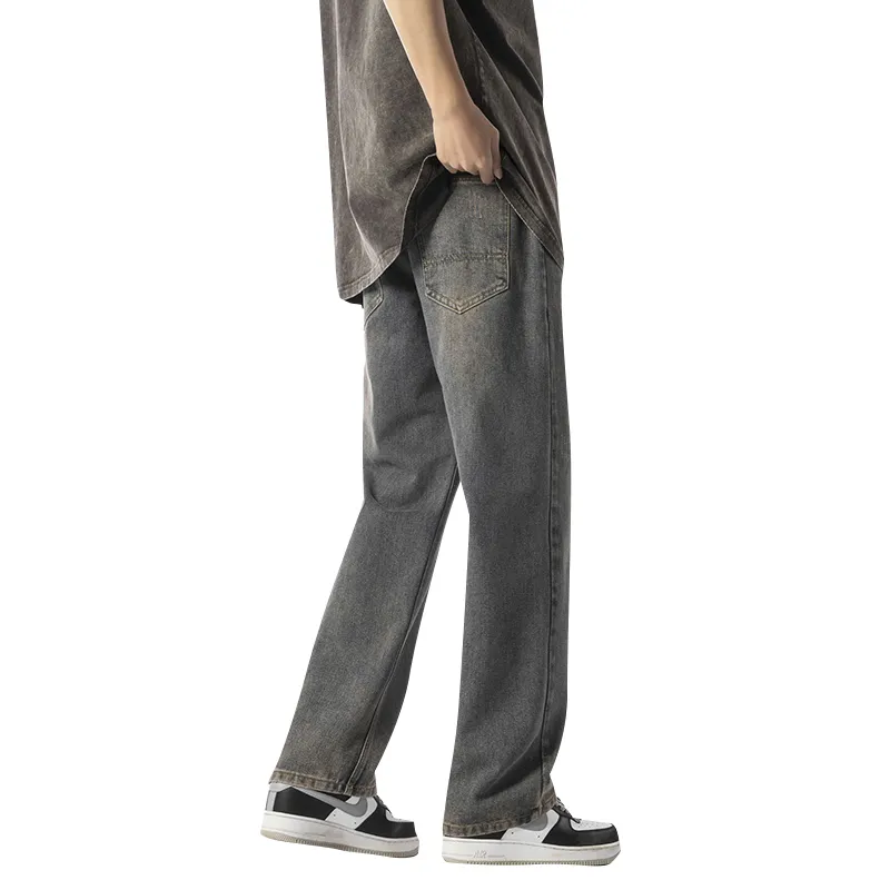 FONDLOOK Versatile Wide Inseam Pants Men's-7