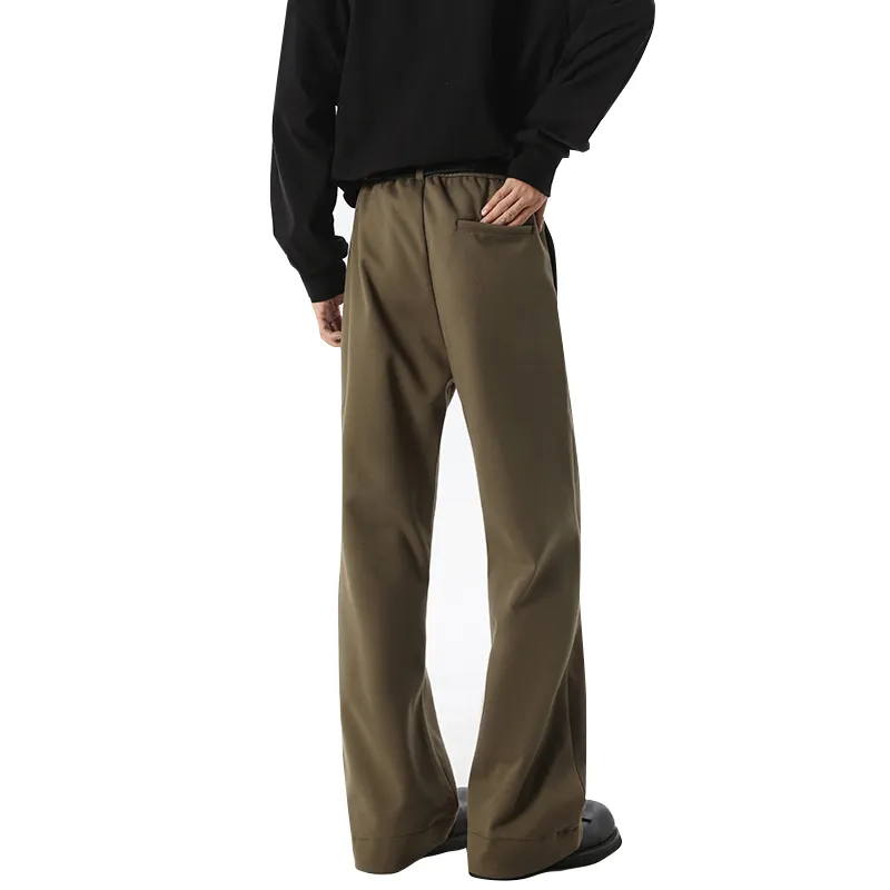 FONDLOOK Versatile Fitted Straight Fit Pants Men's-1